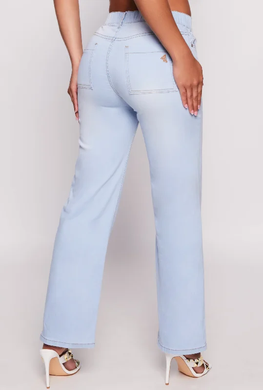 VIP High Waisted Wide Leg Jeans