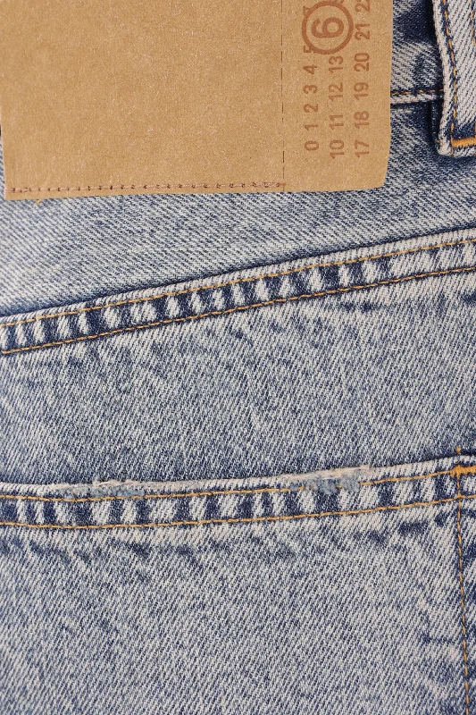 destructured denim jeans