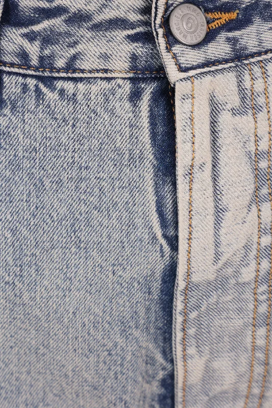 destructured denim jeans