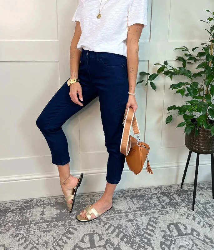 Navy Susie Slim Leg Jeans