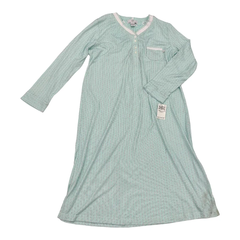 Nightgown By Clothes Mentor In Aqua, Size:L