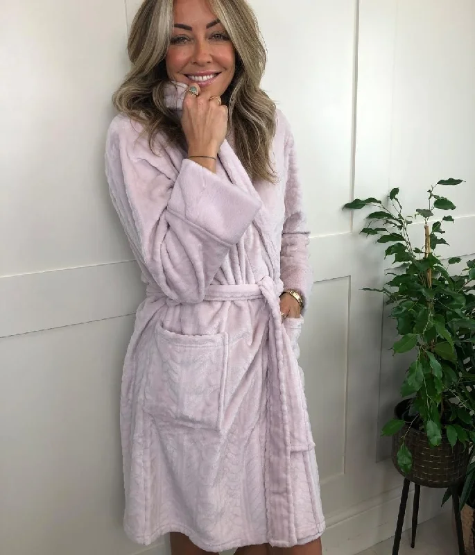 Pink Cosy Warm Dressing Gown