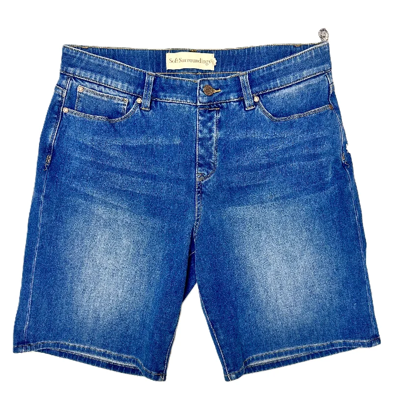 Shorts By Soft Surroundings In Blue Denim, Size: L