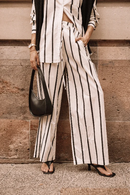 Silvia Pant - Cream Stripe