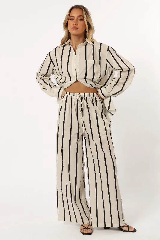 Silvia Pant - Cream Stripe