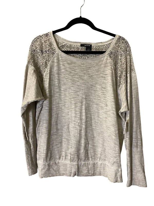 Sweatshirt Crewneck By Dkny In Grey, Size: M