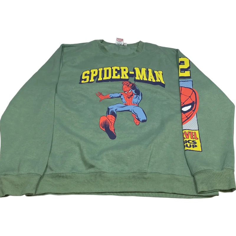 Sweatshirt Crewneck By Marvel In Green, Size: L