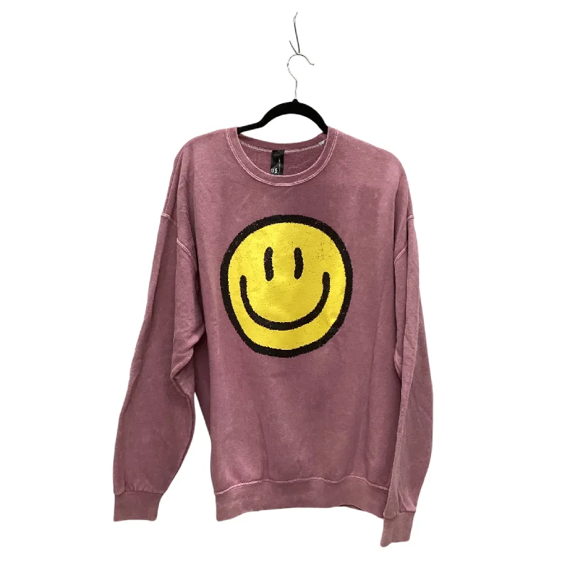 Sweatshirt Crewneck By Sweet Claire In Purple, Size: Xl