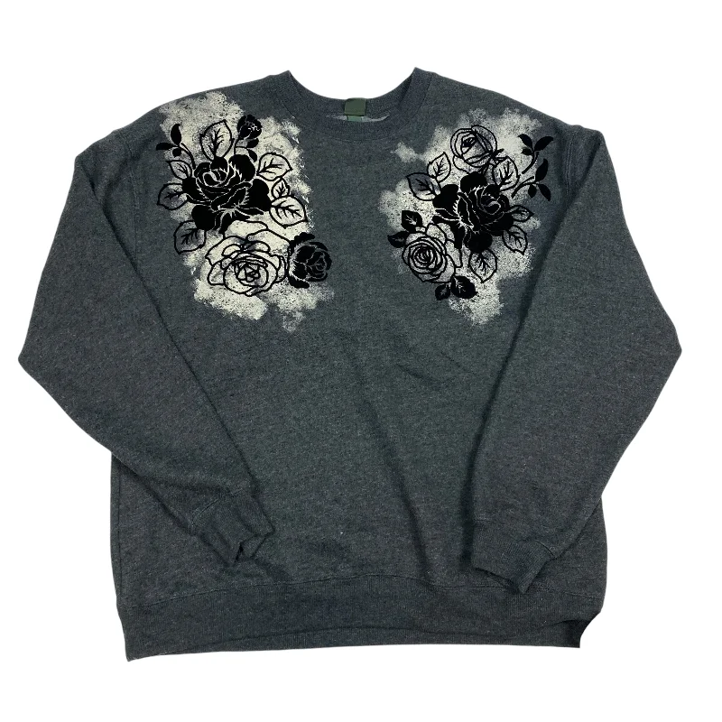 Sweatshirt Crewneck By Wild Fable In Grey, Size: M