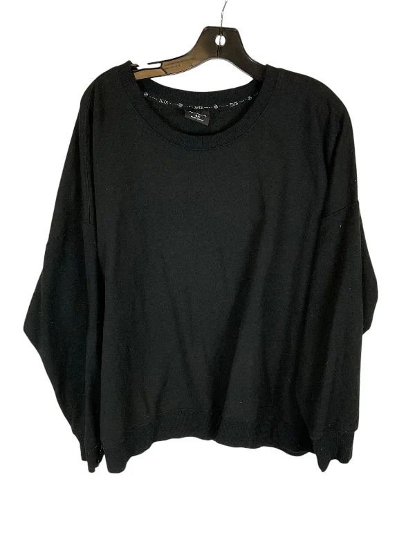 Sweatshirt Crewneck By Zelos In Black, Size: 4x