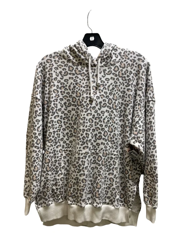 Sweatshirt Hoodie By American Eagle In Animal Print, Size: Xs