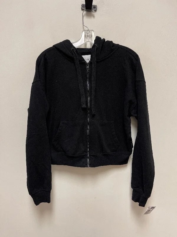 Sweatshirt Hoodie By Calvin Klein In Black, Size: S