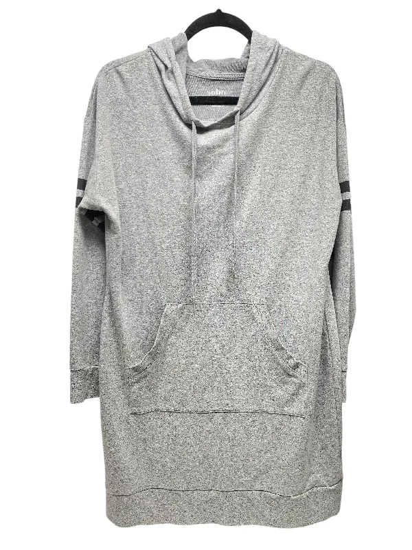 Sweatshirt Hoodie By Soho Design Group In Grey, Size: M