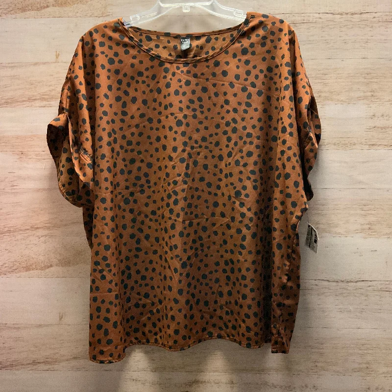 Top Sleeveless Basic By Clothes Mentor In Animal Print, Size: 3x