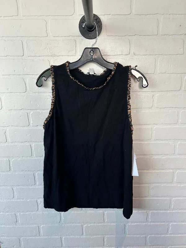 Top Sleeveless By J. Crew In Black, Size: L