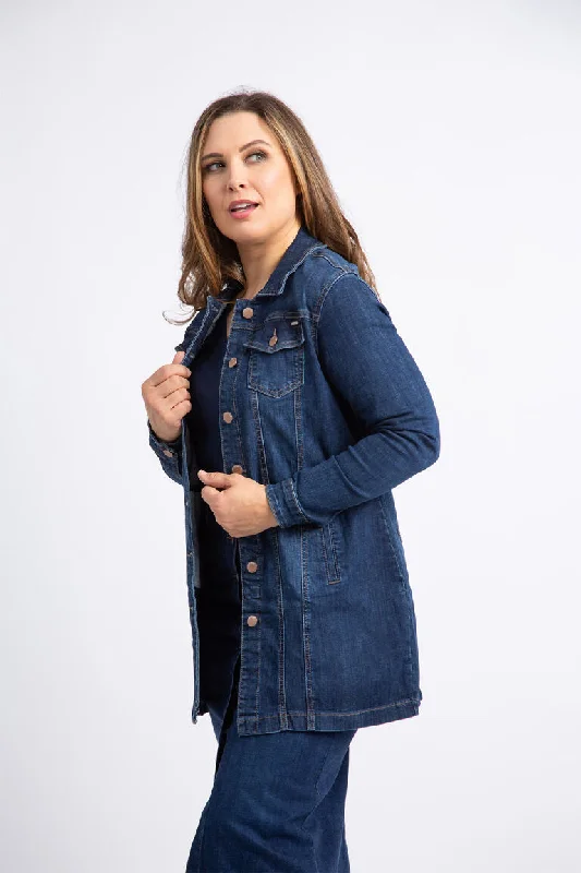 Lois Anna Long Jean Jacket  - 5760731100