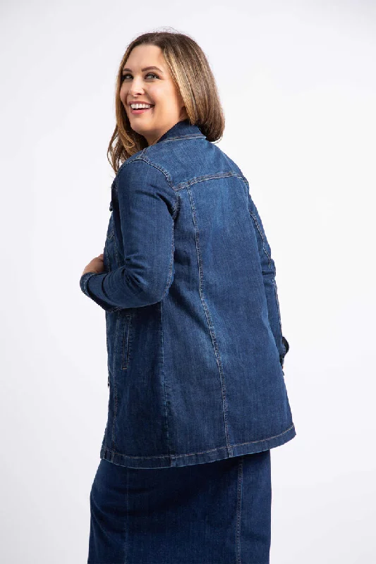 Lois Anna Long Jean Jacket  - 5760731100